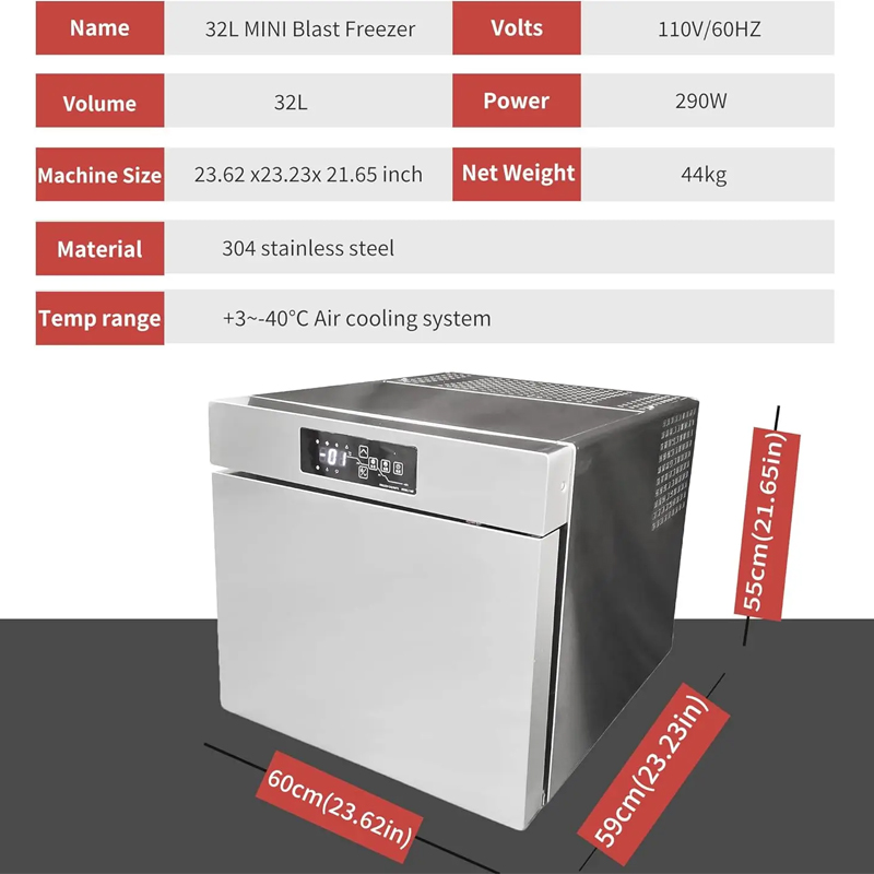 해산물 급속 냉동기 -45도씨까지 상업용 신선육 및 채 - Commercial Chest Freezer 리뷰 및 가격