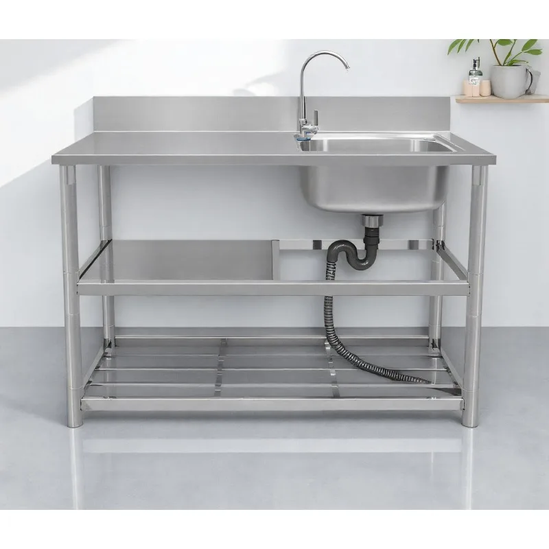 스테인리스 스틸 프리 스탠딩 싱크대(워크탑 포함) 가정 - Commercial Kitchen Worktops 리뷰 및 가격