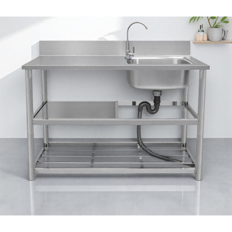 스테인리스 스틸 프리 스탠딩 싱크대(워크탑 포함) 가정 - Commercial Kitchen Worktops 리뷰 및 가격